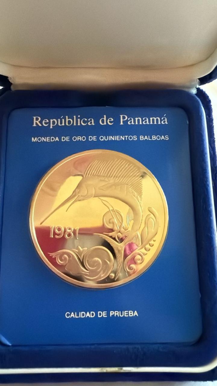 500 Balboas Oro 1981 Panamá