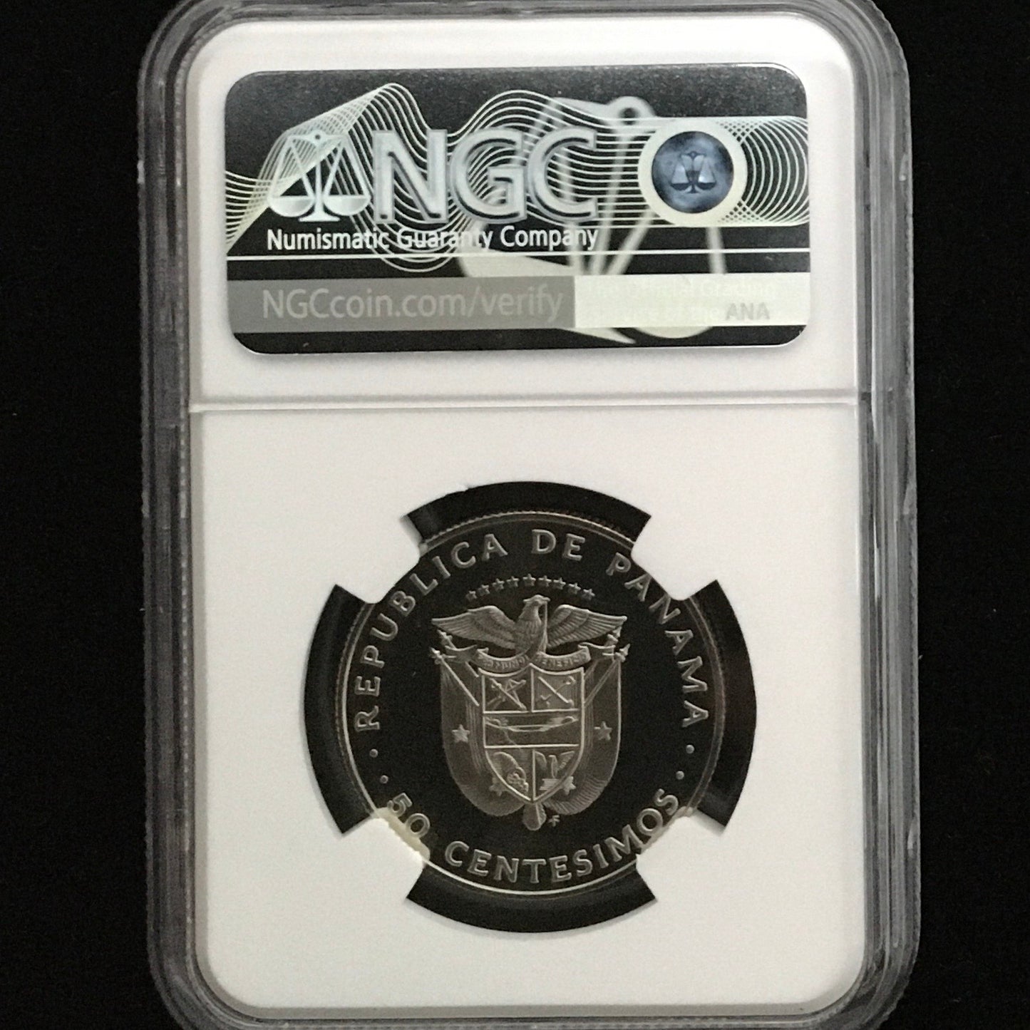 50 centésimos de Balboa de 1981 - Fernando de Lesseps - PF69