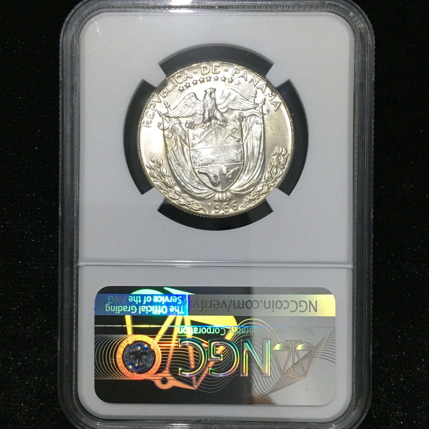 50 centésimos de Balboa de 1982 - Fernando de Lesseps - MS64 DPL