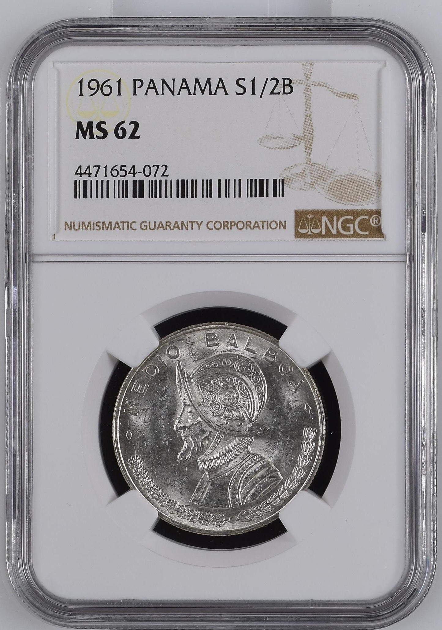 1961 Panamá Plata 1/2B