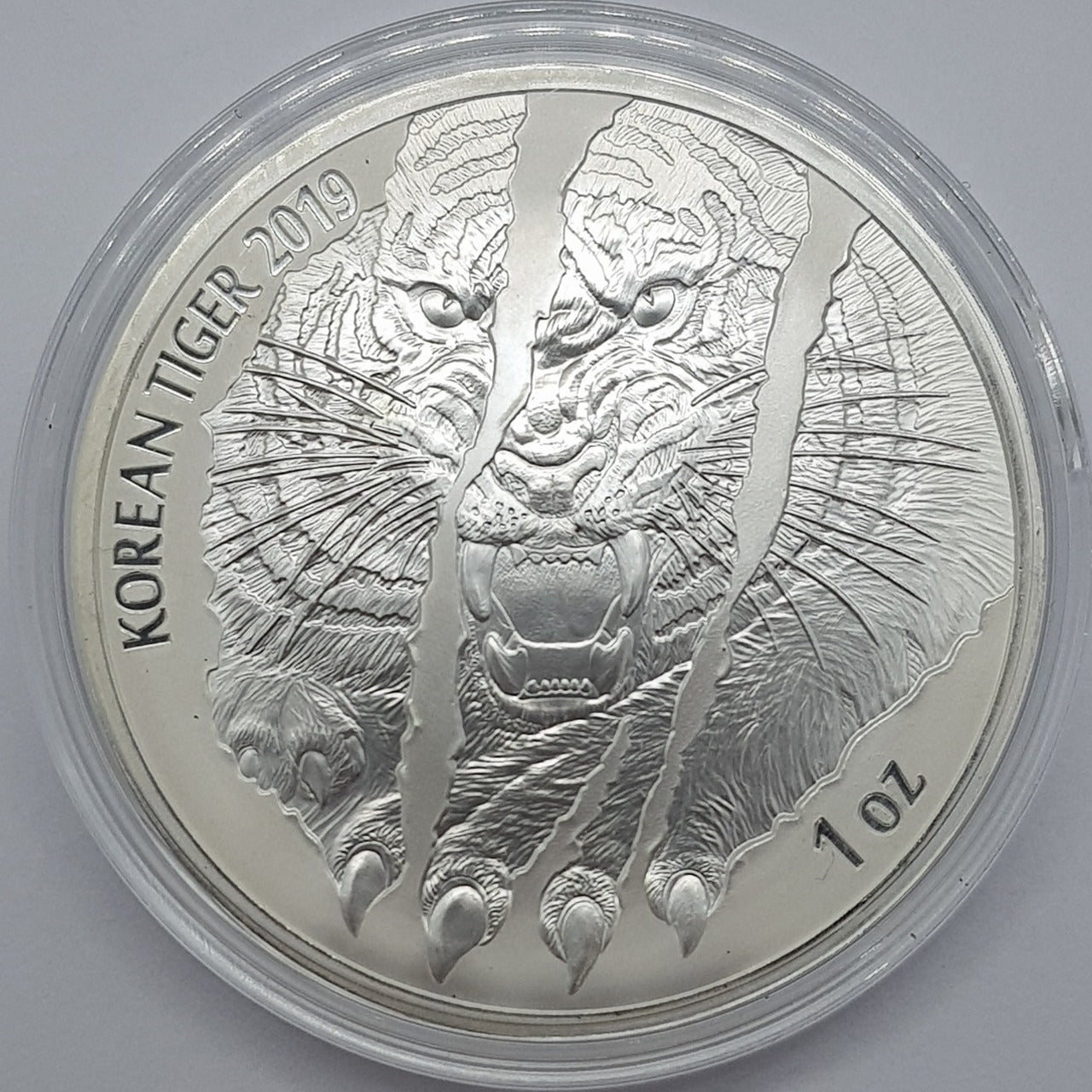 1 Onza de Plata del 2019 - Tigre Koreano