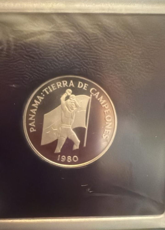 RARO 1980 PANAMÁ PLATINUM 200 BALBOAS CAMPEONES DE BOXEO