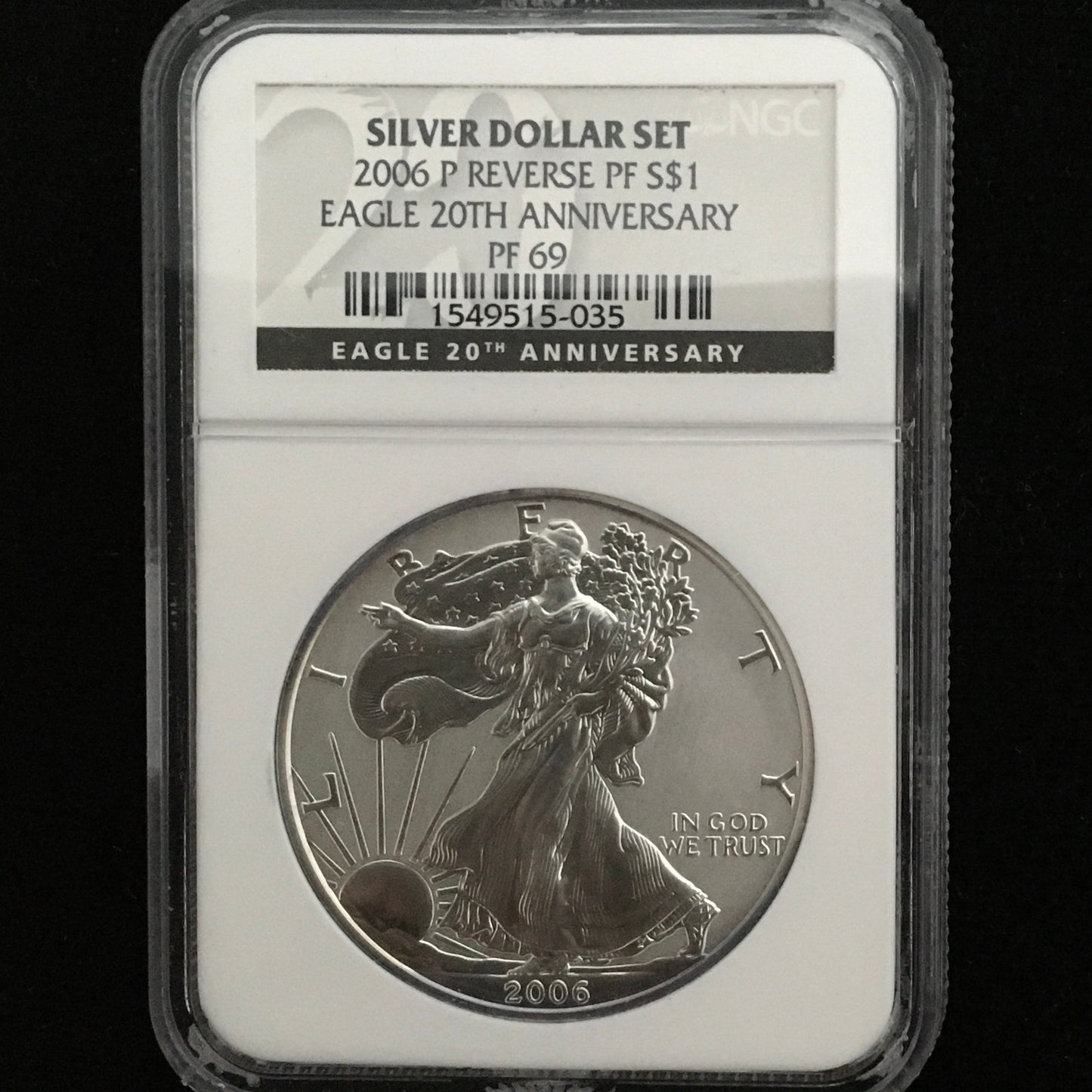 1 Dólar de EEUU del 2006 P Reverse - Silver Eagle - 20th Aniversario