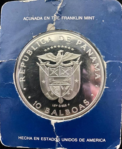 Moneda de Panamá 10 Balboa 1978