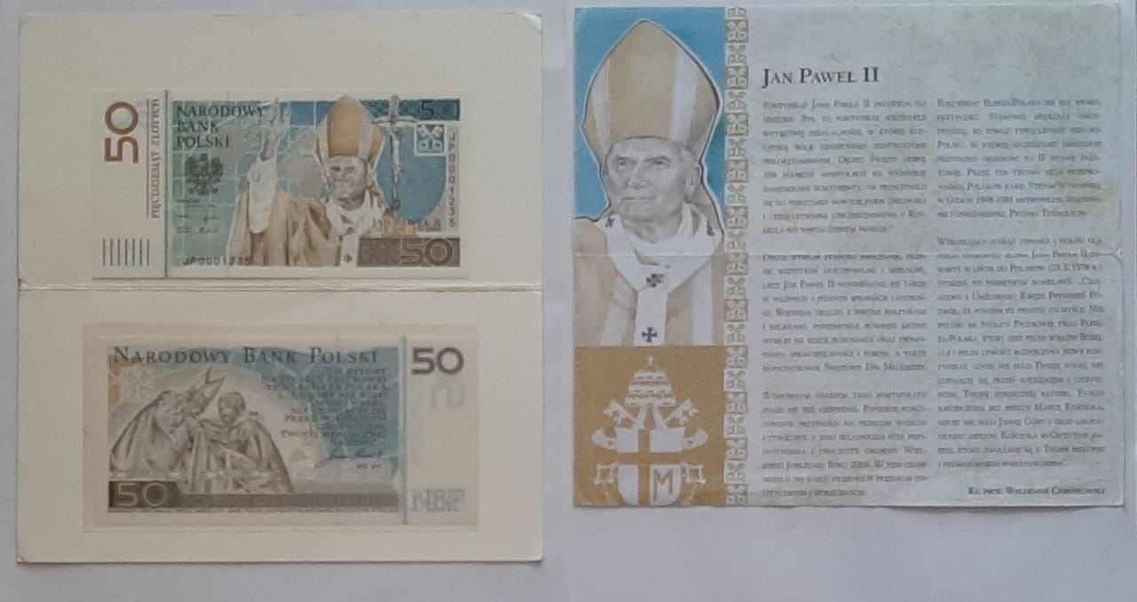 Billete de Polonia 2006 Conmemorativo a Juan Pablo II  Edición Limitada.