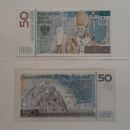 Billete de Polonia 2006 Conmemorativo a Juan Pablo II  Edición Limitada.