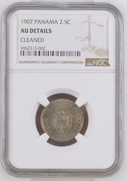 1907 Panamá 2.5c  Certificada