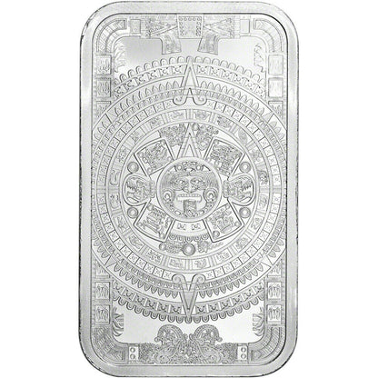Lingote de 1 Onza de Plata - Calendario Azteca