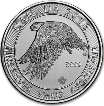 2016    8 Dólares Plata 1,5 OZ Canadá "Gerifalte"