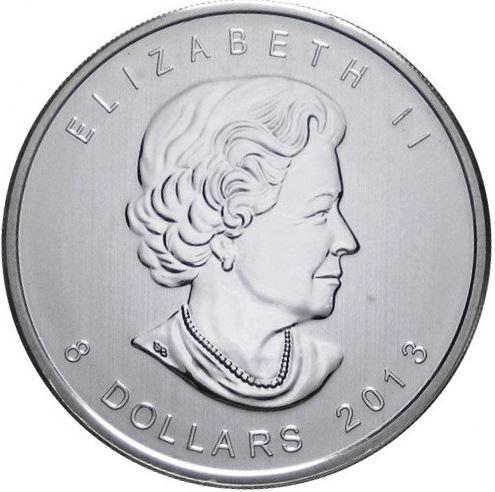 2013    8 Dólares de plata 1,5 OZ Canadá Oso Polar